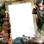 Alice no Pais das Maravilhas Arganaz Moldura PNG