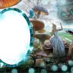 Moldura PNG Alice no Pais das Maravilhas