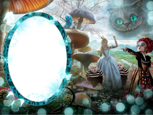 Moldura PNG Alice no Pais das Maravilhas