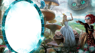 Moldura PNG Alice no Pais das Maravilhas