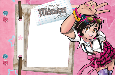 Moldura PNG Turma da Mônica Jovem para Foto Montagem