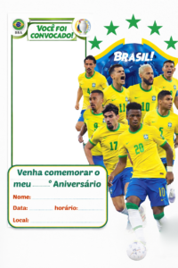 Convite Copa do Mundo