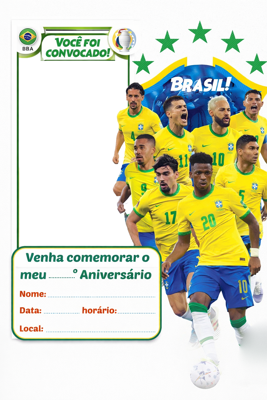 Convite Copa do Mundo