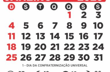 Calendário 2026 para Imprimir com Feriados