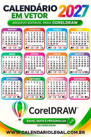 Calendário 2026 CDR